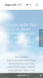 Mobile Screenshot of beginwithyes.com